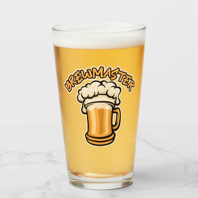 Der Brewmaster braucht eine Bier-Tasse Glas (Vorne (Gefüllt))