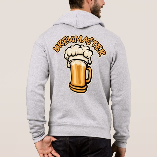 Der Brewmaster braucht eine Bier-Tasse Hoodie (Rückseite)