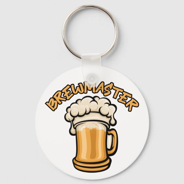 Der Brewmaster braucht eine Bier-Tasse Schlüsselanhänger (Vorderseite)