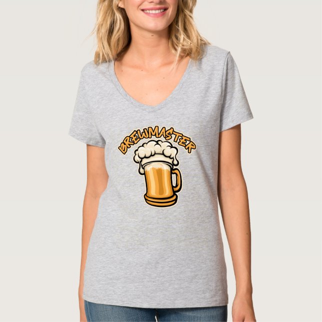 Der Brewmaster braucht eine Bier-Tasse T-Shirt (Vorderseite)