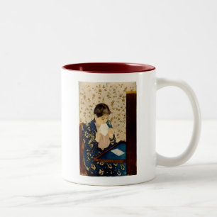 Der Brief von Mary Cassatt (ca. 1891) Zweifarbige Tasse