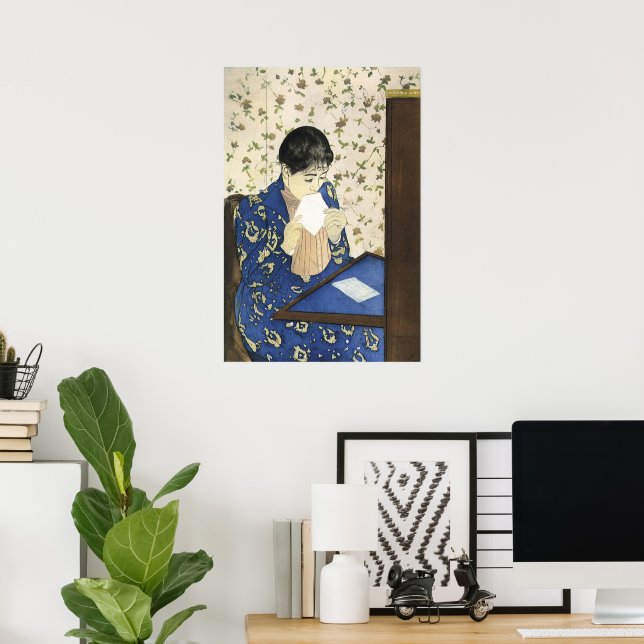 Der Brief von Mary Cassatt, Vintager Impressionism Poster (Heimbüro)