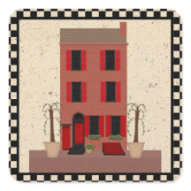 Der Brownstone mit Baumkronenaufkleber
