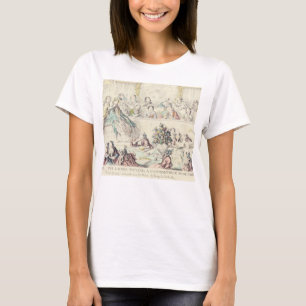 Der Bruch des Eheversprechens - Cartoonhand färbt T-Shirt
