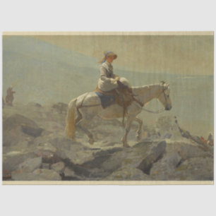 Der Brückenweg, die weißen Berge (Winslow Homer) Seidenpapier