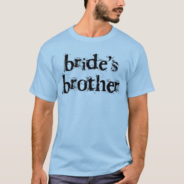Der Bruder des Schwarzen Textes T-Shirt (Vorderseite)