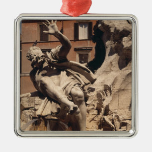 Der Brunnen der vier Flüsse Ornament Aus Metall