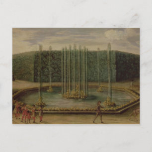 Der Brunnen von Bacchus in Versailles Postkarte