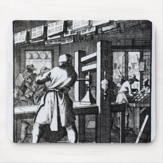 Der Buch-Drucker Mousepad (Vorne)