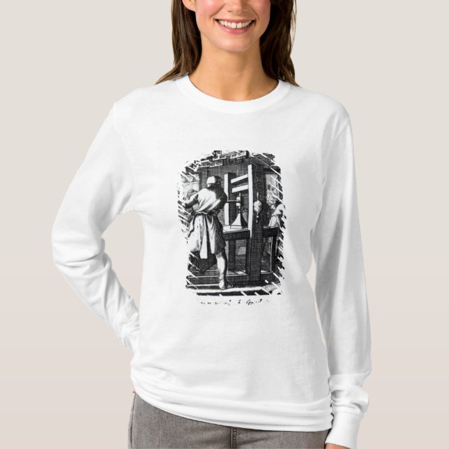 Der Buch-Drucker T-Shirt (Vorderseite)