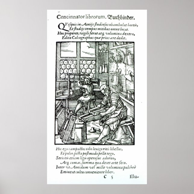 Der Buchbinder, herausgegeben von Hartman Schopper Poster (Vorne)
