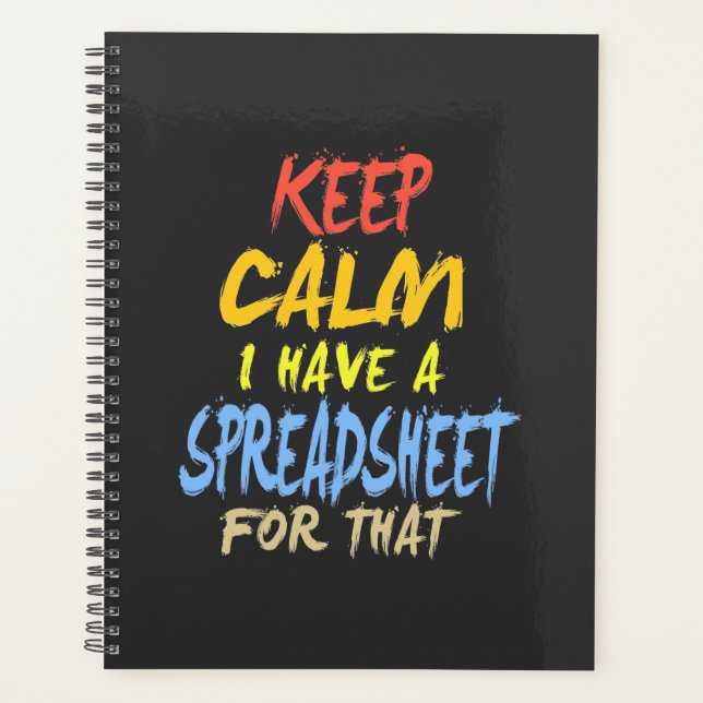 Der Buchhalter hat dafür eine Tabelle Planer (Vorderseite)