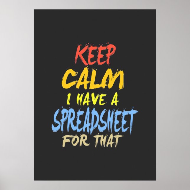 Der Buchhalter hat dafür eine Tabelle Poster (Vorne)