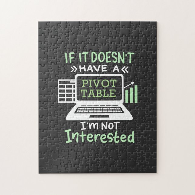 Der Buchhalter hat eine Pivot-Tabelle (Vertikal)