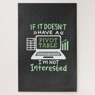 Der Buchhalter hat eine Pivot-Tabelle