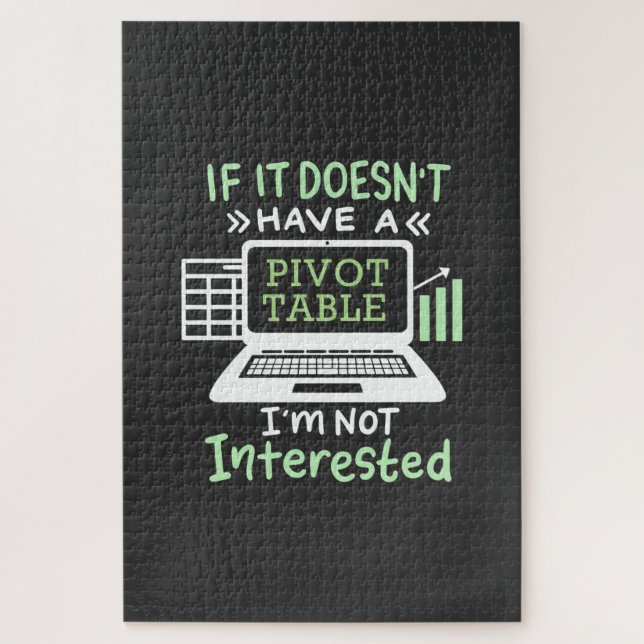 Der Buchhalter hat eine Pivot-Tabelle (Vertikal)