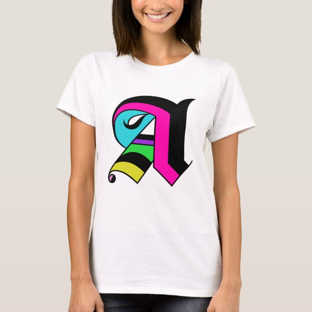 Der Buchstabe "A"-Hemd T-Shirt (Vorderseite)