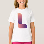 Der Buchstabe L T - Shirt<br><div class="desc">Gradient den Buchstaben L T - Shirt.</div>