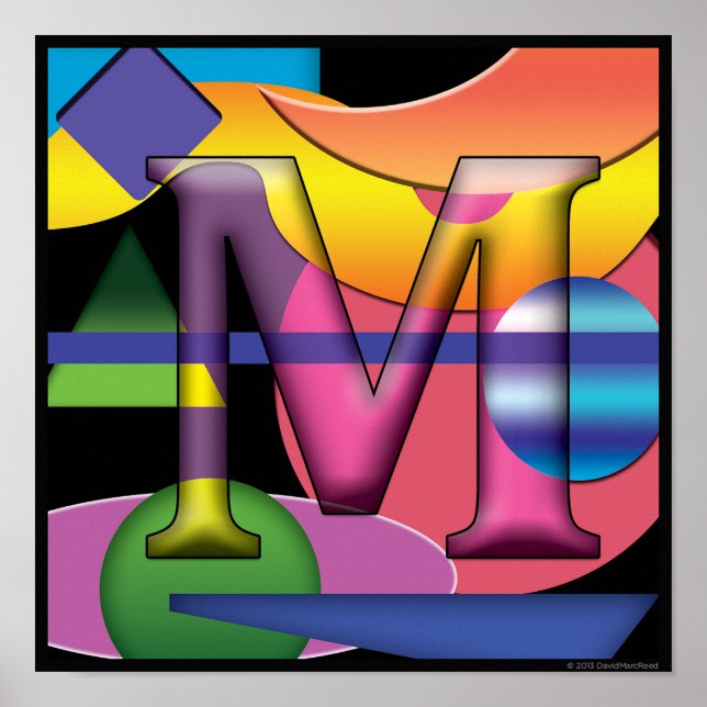 Der Buchstabe M Poster (Vorne)