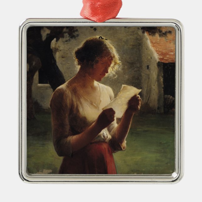 Der Buchstabe Ornament Aus Metall (Vorne)