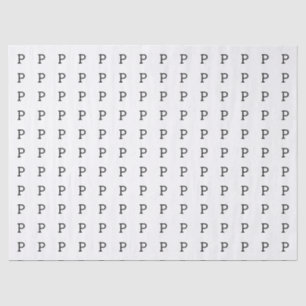 Der Buchstabe P oder Ihre erste Seidenpapier