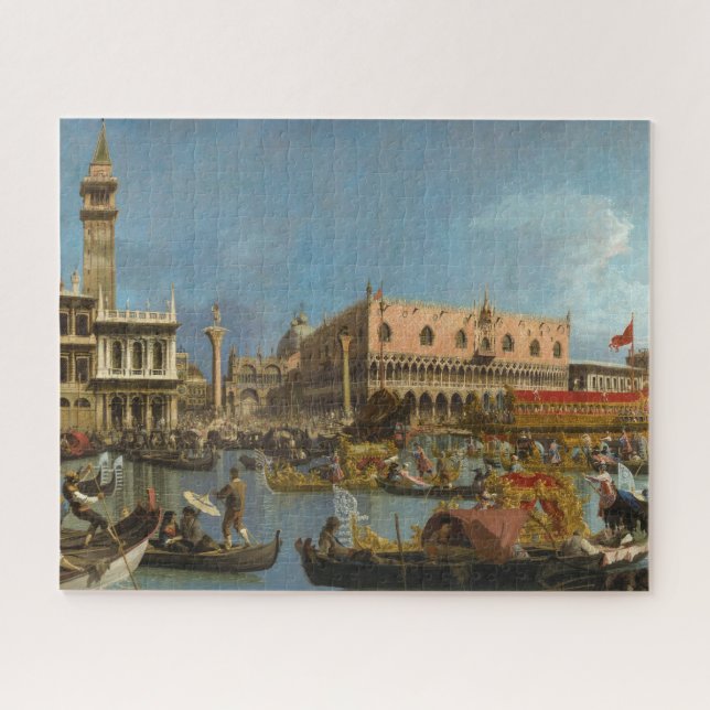 Der Bucintoro, der von Canaletto zum Molo zurückke (Horizontal)