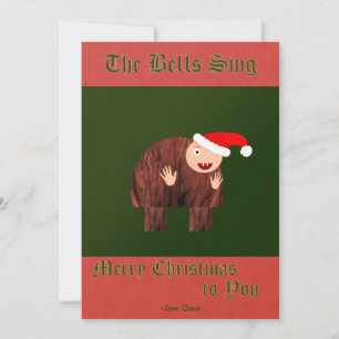 Der Bucklige von Notre Dame - Weihnachtswünsche  Feiertagskarte
