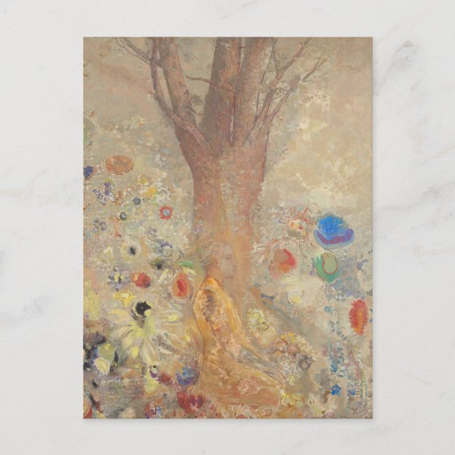 Der Buddha von Odilon Redon Postkarte (Vorderseite)