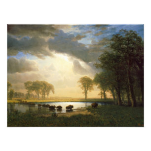 Der Buffalo-Pfad, 1867 von Albert Bierstad Fotodruck