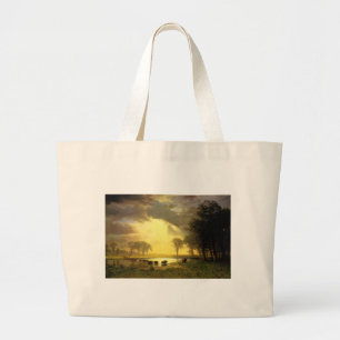 Der Buffalo-Pfad, Albert Bierstadt Jumbo Stoffbeutel