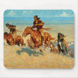 Der Büffel Runners (1909) Frederic Remingtons Mousepad