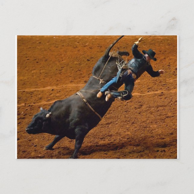 Der Bull Rider Postkarte (Vorderseite)