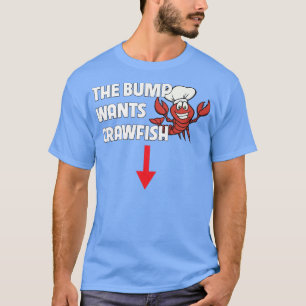 Der Bump Will Crawfish Boil Funny Pregnancy Food T-Shirt