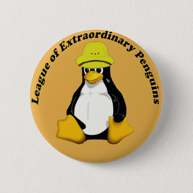 Der Bund außergewöhnlicher Pinguine Button (Vorderseite)