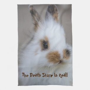 Der BUNNY Death Stare ist echt! Eigenes Foto hinzu Geschirrtuch