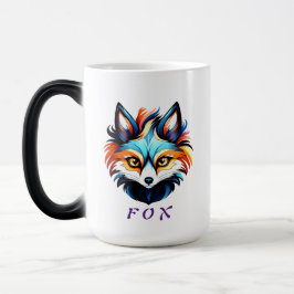 Der Bunte Fuchs - Kopf Portrait Verwandlungstasse