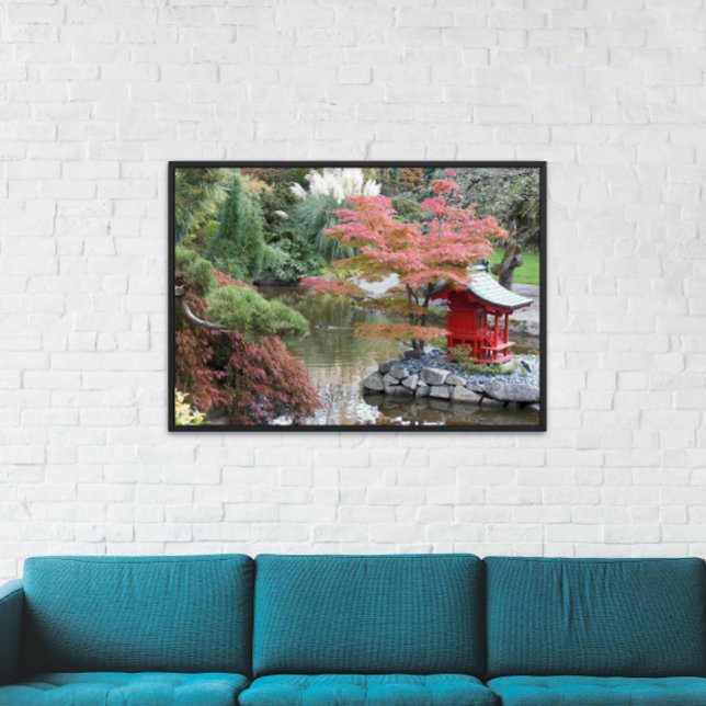Der bunte japanische botanische Garten Fotodruck (In Situ Framed)