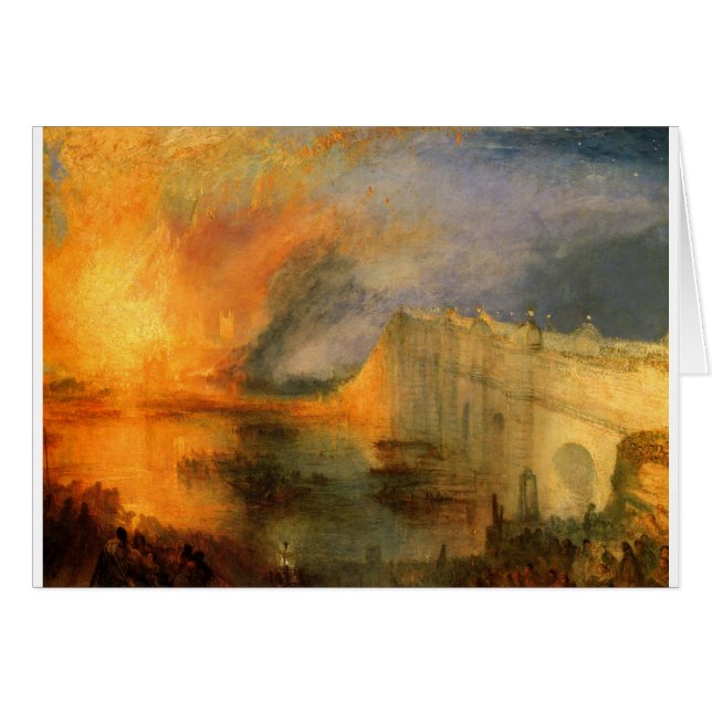Der Burning der Häuser des Parlaments durch (Vorderseite (Horizontal))