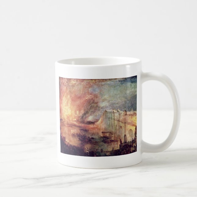 Der Burning der Häuser des Parlaments durch Turner Kaffeetasse (Rechts)