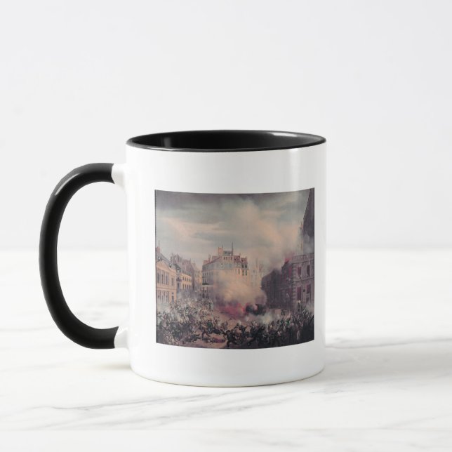 Der Burning des Chateau d'Eau Tasse (Links)