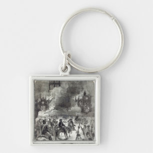 Der Burning von altem St Paul, 1666 Schlüsselanhänger
