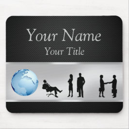 Der Büro-WeltGeschäftsleute kugel-- Mousepad