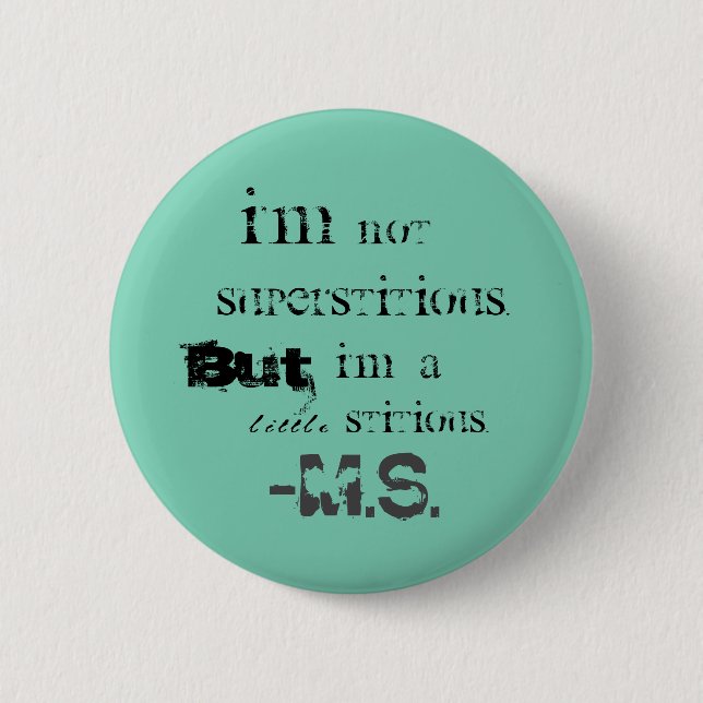 Der Büro-Zitat-Knopf Button (Vorderseite)