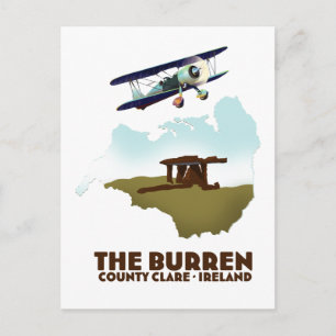 Der Burren-Landkreis Clare Irland Postkarte