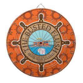 Der Busted Flush (Orange) - Dartscheibe
