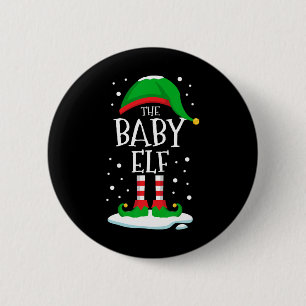 Der Byby Elf Frohe Weihnachten Familie Passend Button