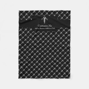 Der Caduceus (weiß) Fleecedecke