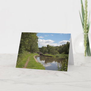 Der Caldon Canal Cheddleton Staffordshire Dankeskarte