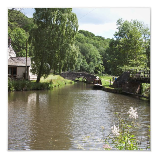 Der Caldon Canal Consall Staffordshire Fotodruck (Vorne)