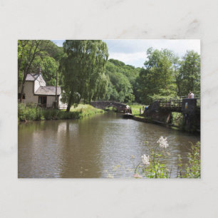 Der Caldon Canal Consall Staffordshire Postkarte